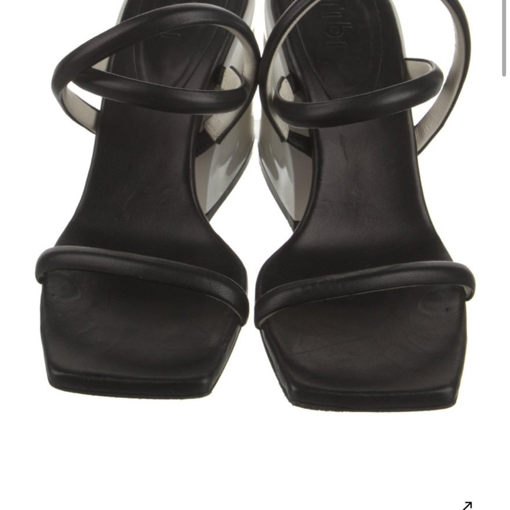 Tibi Black Strappy Heels NEW 37